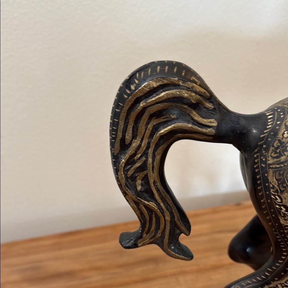 Damascene Horse Sculpture - Picture 5 of 16